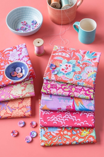 Tilda Patchwork Stoff Baumwolle - Abloom Pink